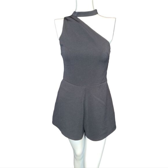 She + Sky Black Romper Shorts Medium - Picture 2 of 9